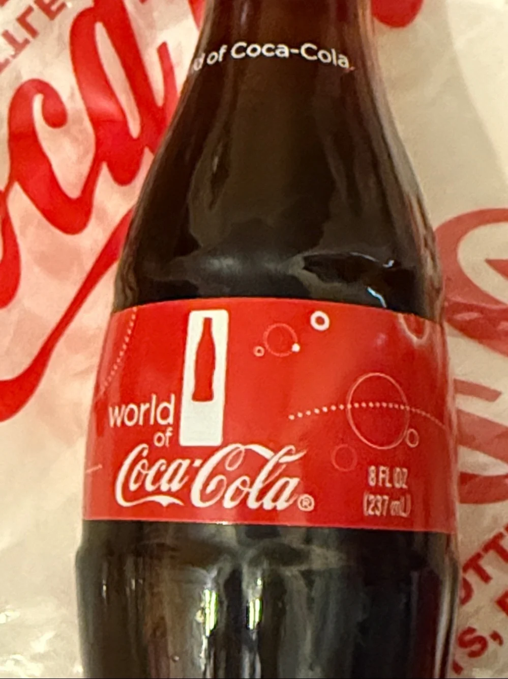 World of Coke Coca-cola collectible 8 oz bottles from 2013 Atlanta tour
